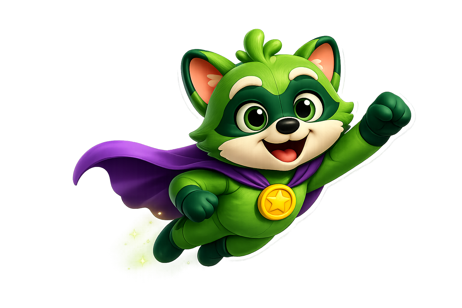 Mascote Missãozinha feliz e animado